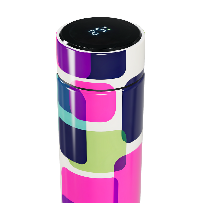 Garrafa Térmica Touch - Estampa Colorida