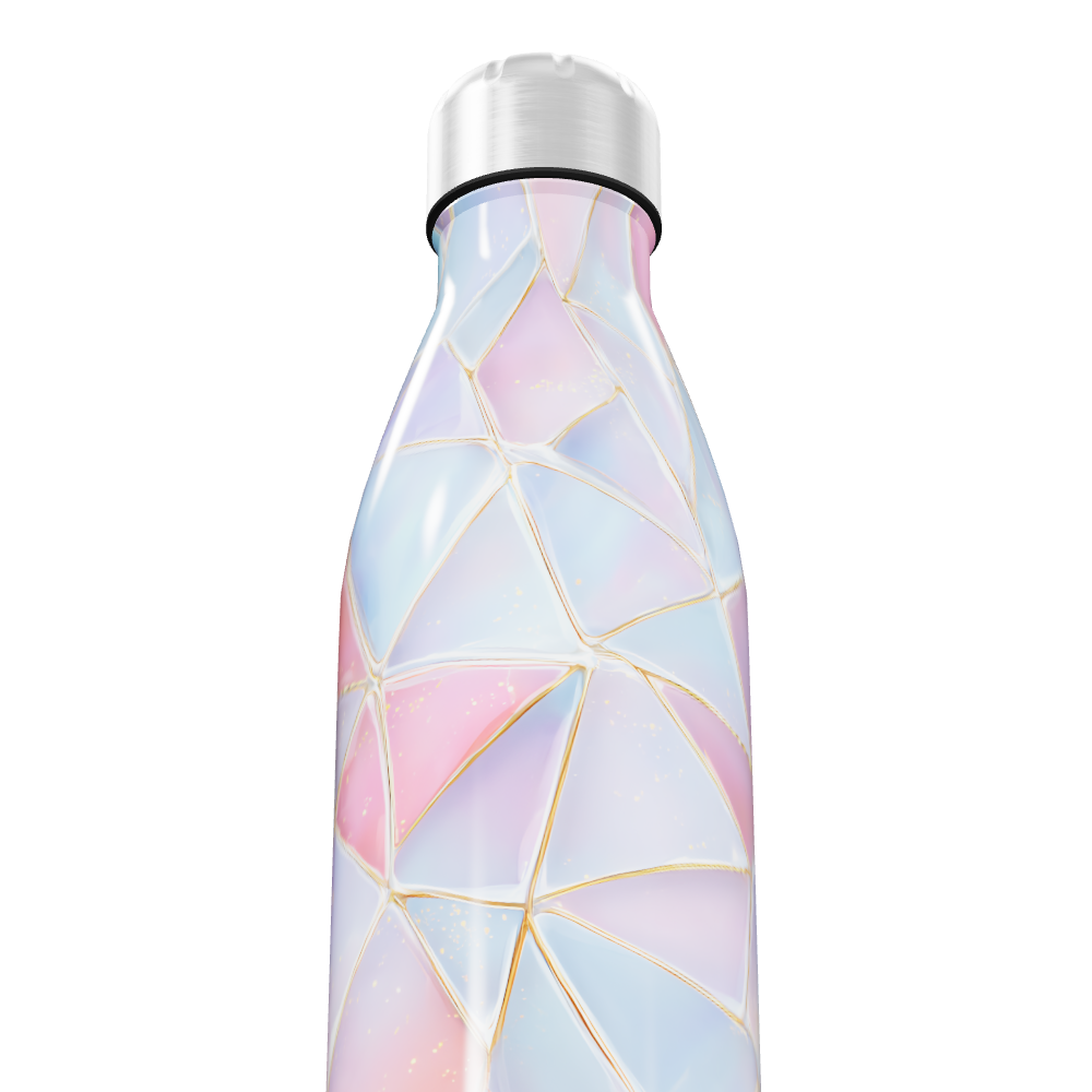 Garrafa Inox - Geométrica Pastel 500ml