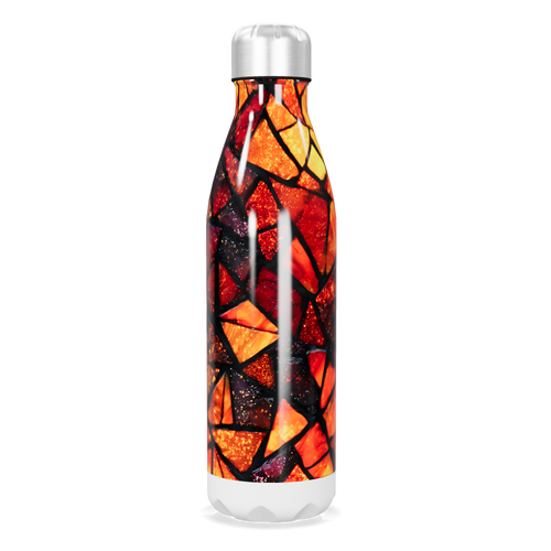 Garrafa Inox - Estampa Geométrica Colorida