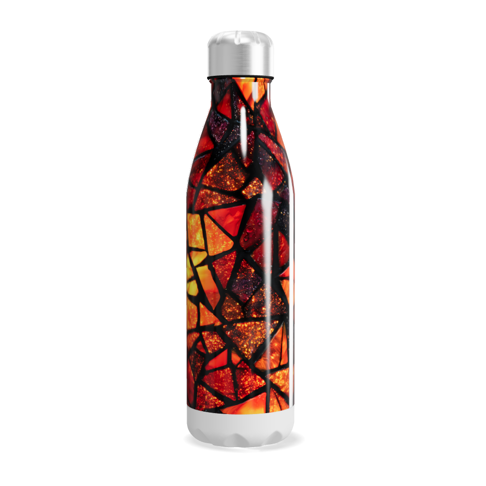 Garrafa Inox - Estampa Geométrica Colorida
