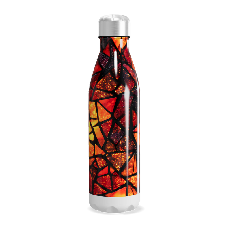 Garrafa Inox - Estampa Geométrica Colorida