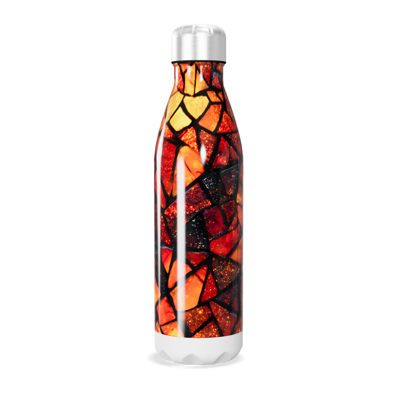 Garrafa Inox - Estampa Geométrica Colorida
