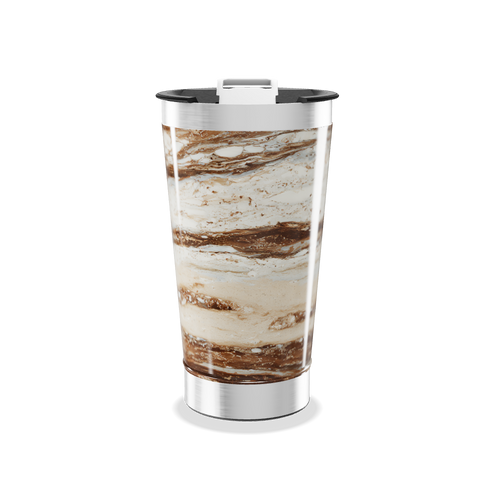Copo Térmico - Mármore Marrom