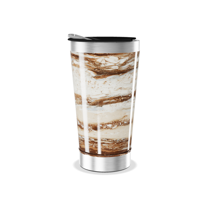 Copo Térmico - Mármore Marrom
