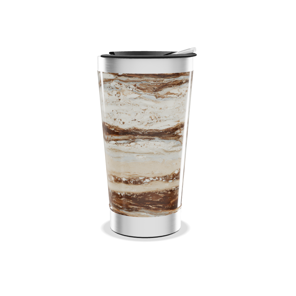 Copo Térmico - Mármore Marrom