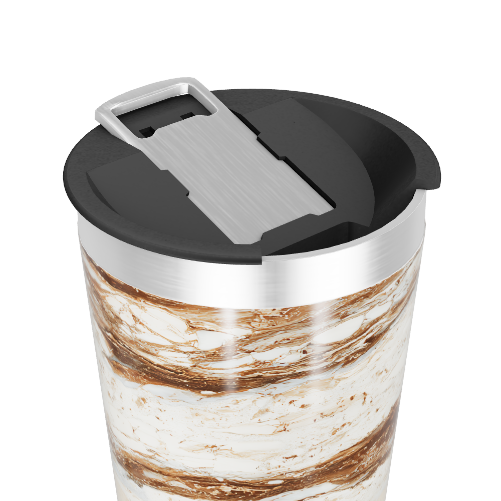 Copo Térmico - Mármore Marrom