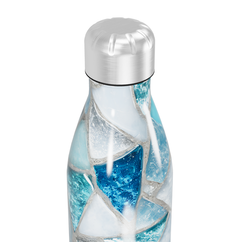 Garrafa Inox - Azul Mosaico
