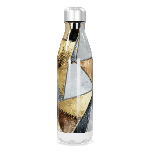 Garrafa Inox - Design Geométrico Colorido