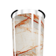 Copo Térmico - Mármore Branco e Laranja