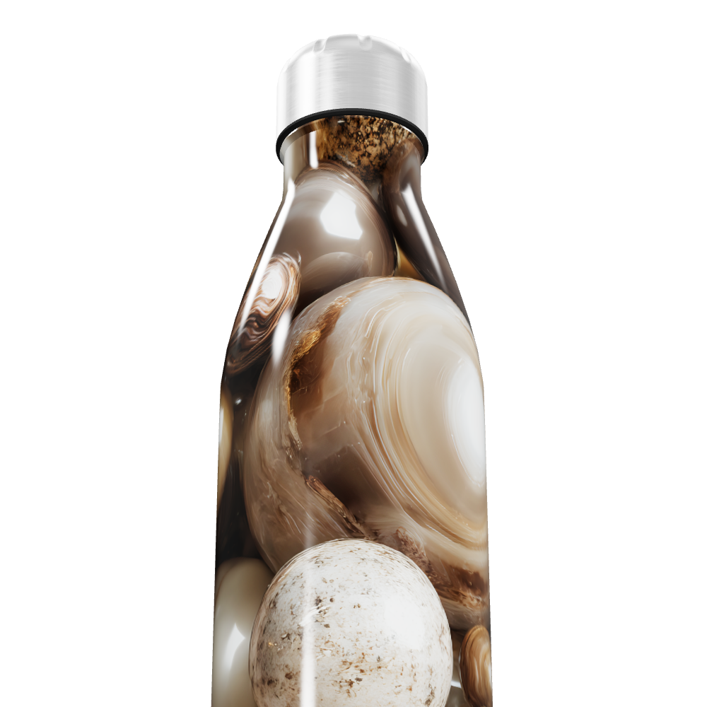 Garrafa Inox - Estampa Pedras Naturais