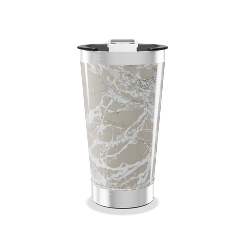 Copo Térmico - Estampa Mármore Bege