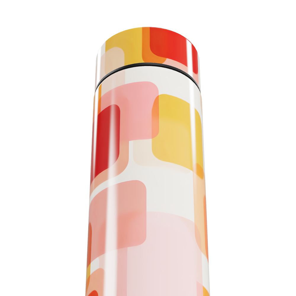 Garrafa Térmica Touch - Estampa Colorida Geométrica
