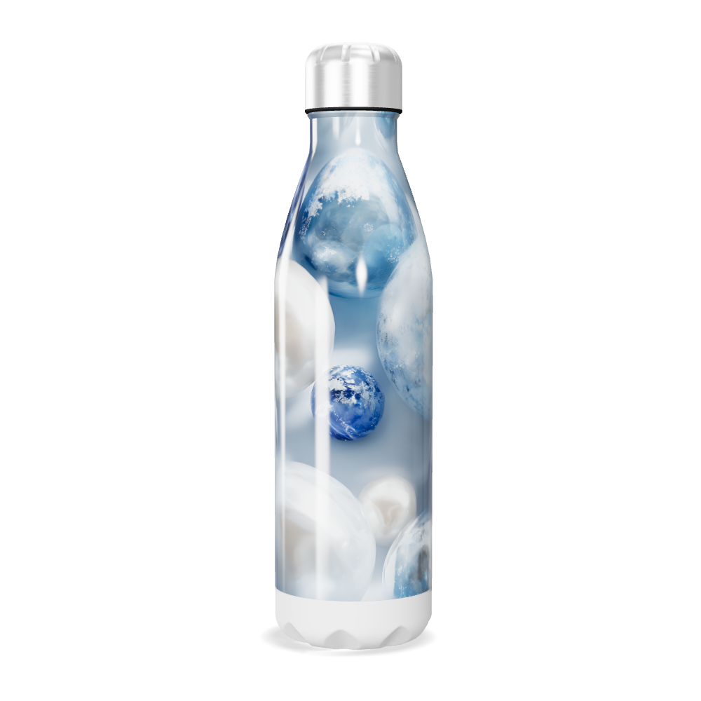 Garrafa Inox - Estampa Gelo Azul