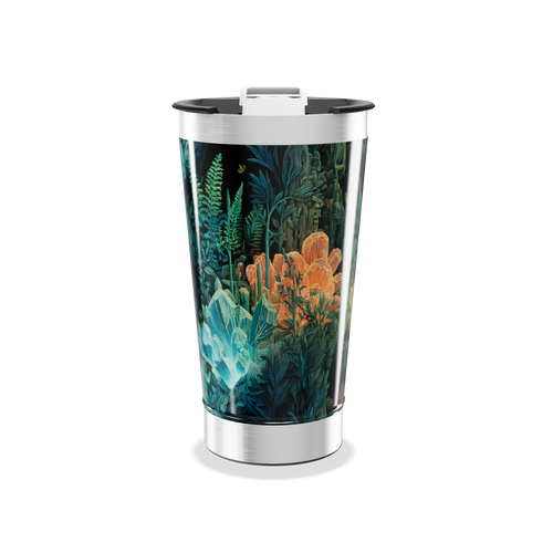 Copo Térmico - Estampa Tropical Colorida