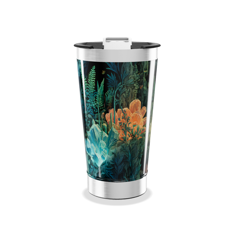 Copo Térmico - Estampa Tropical Colorida