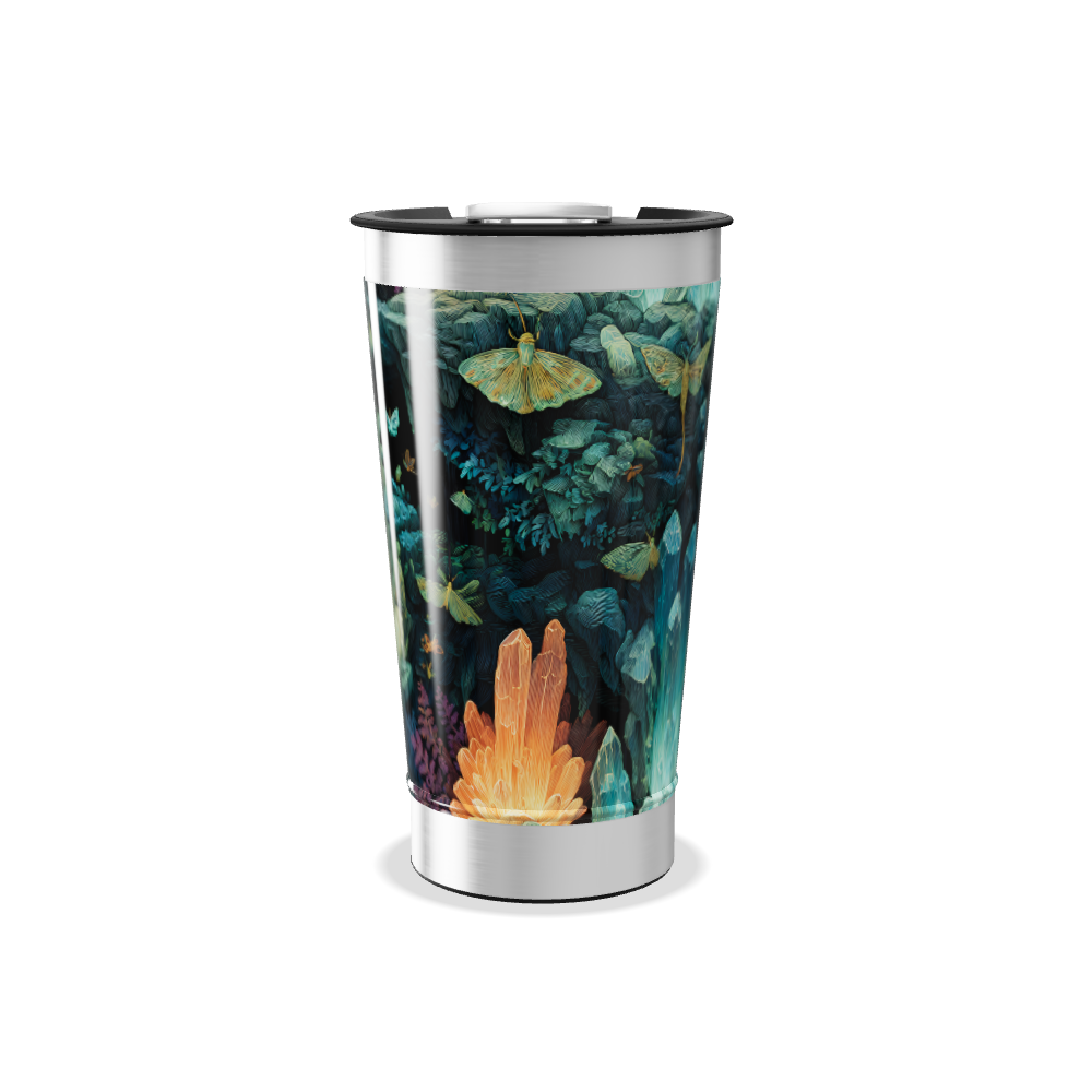 Copo Térmico - Estampa Tropical Colorida