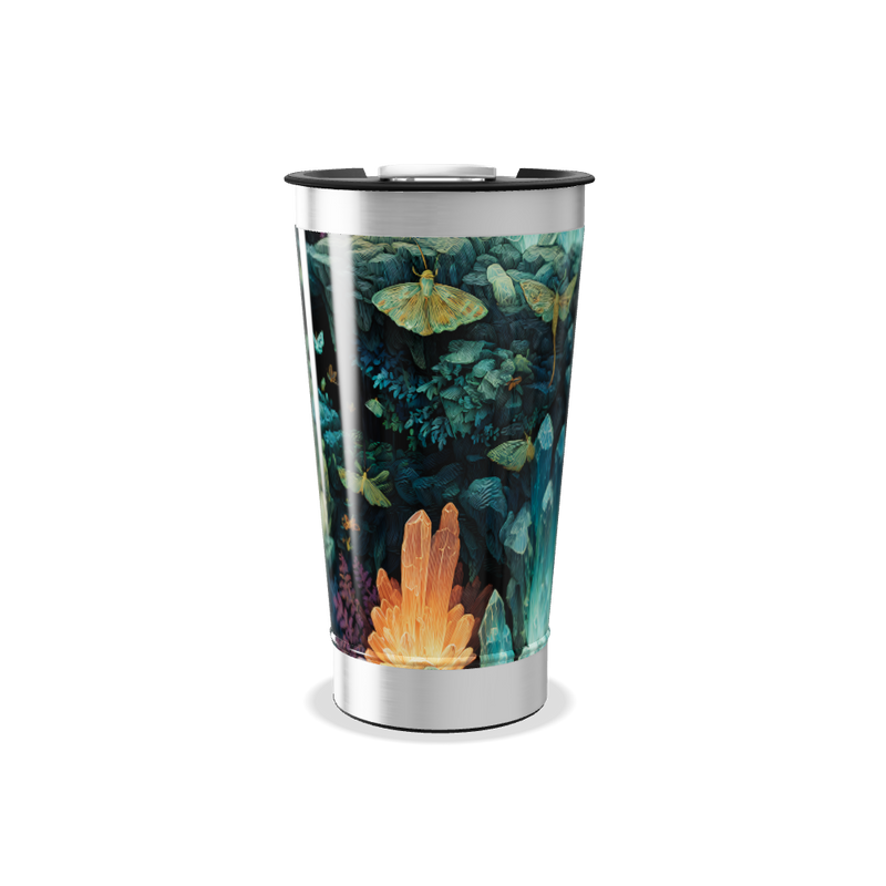 Copo Térmico - Estampa Tropical Colorida