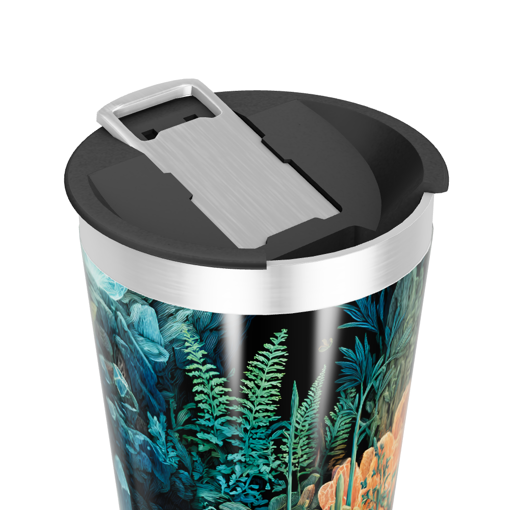 Copo Térmico - Estampa Tropical Colorida