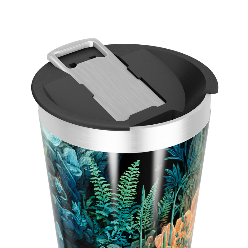 Copo Térmico - Estampa Tropical Colorida