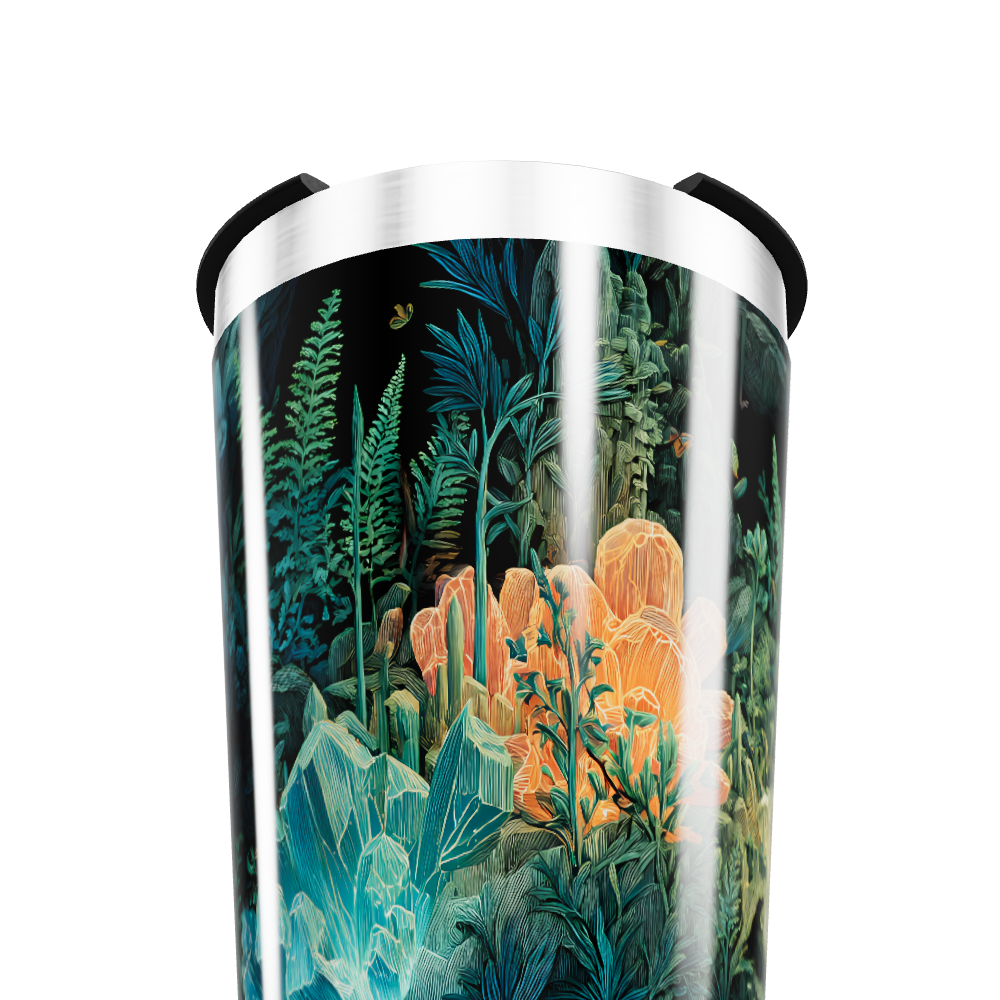 Copo Térmico - Estampa Tropical Colorida