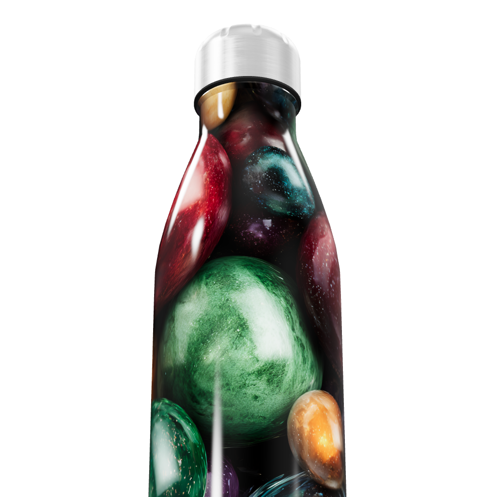 Garrafa Inox - Estampa Planetas Coloridos