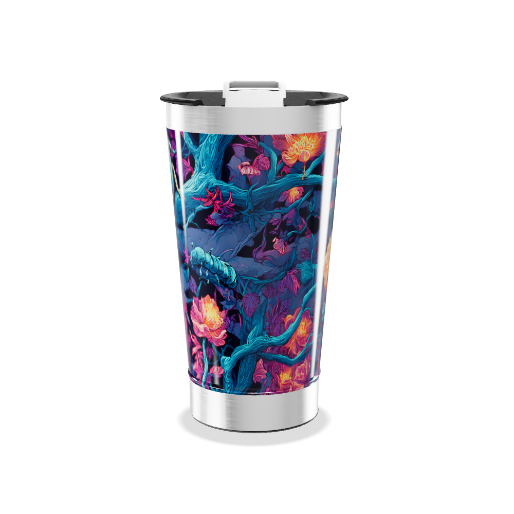 Copo Térmico - Estampa Floral Colorida