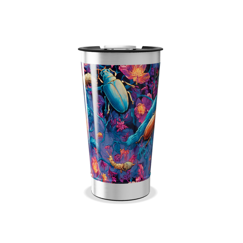 Copo Térmico - Estampa Floral Colorida