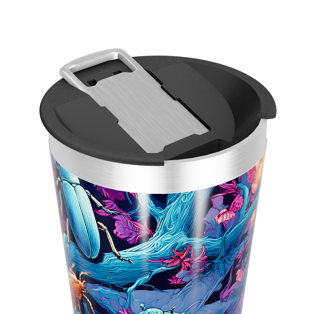 Copo Térmico - Estampa Floral Colorida