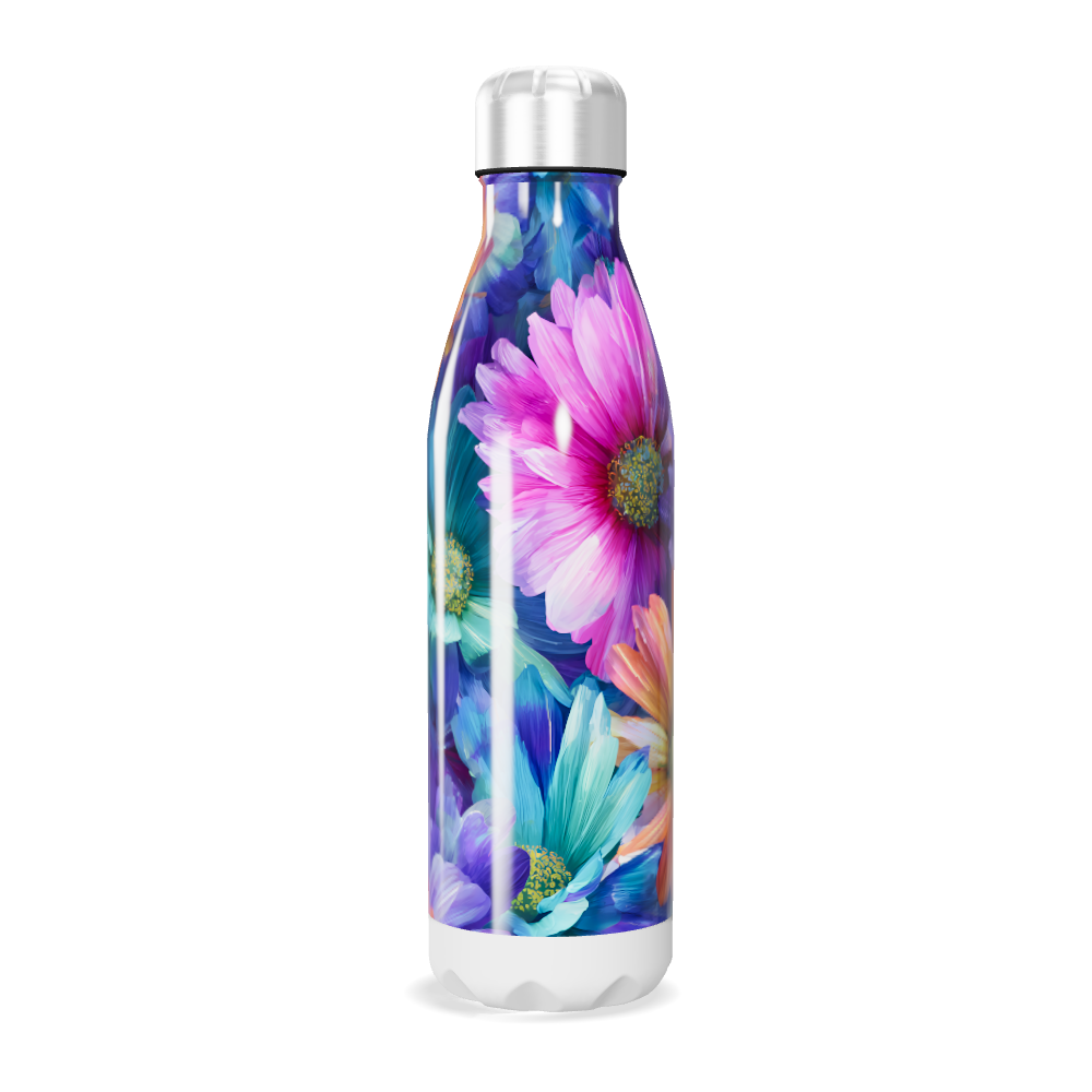 Garrafa Inox - Estampa Floral Colorida