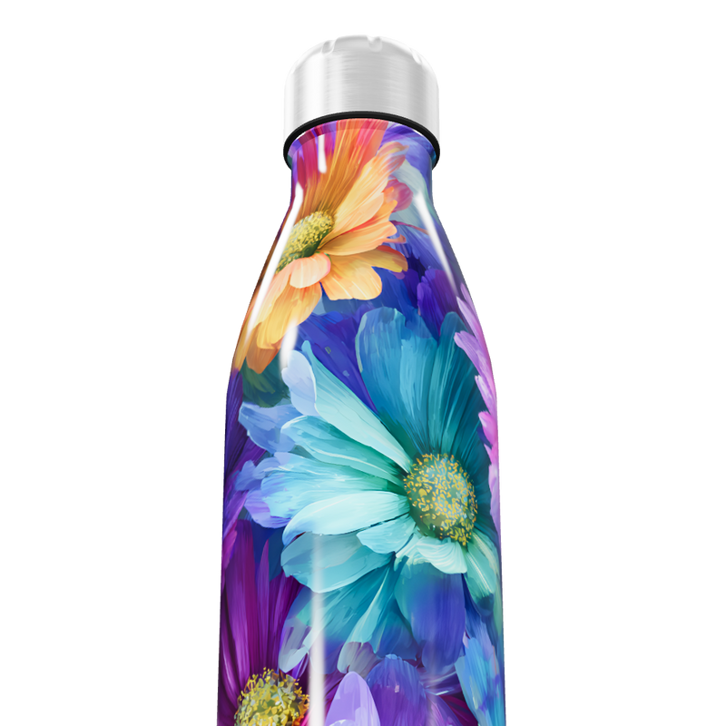 Garrafa Inox - Estampa Floral Colorida