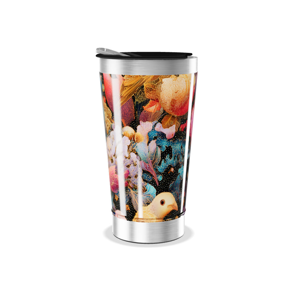 Copo Térmico - Estampa Floral Colorida