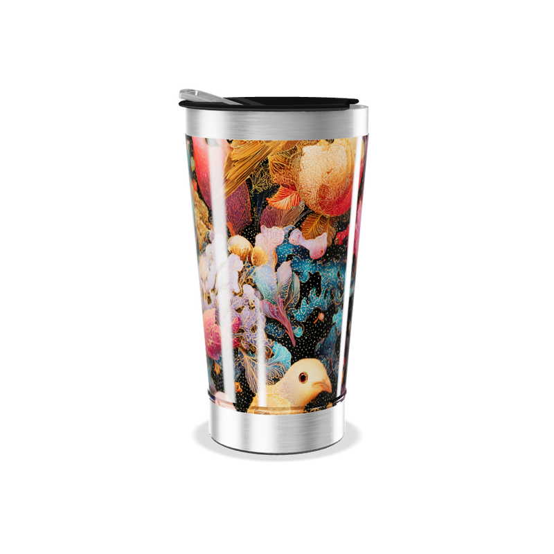 Copo Térmico - Estampa Floral Colorida