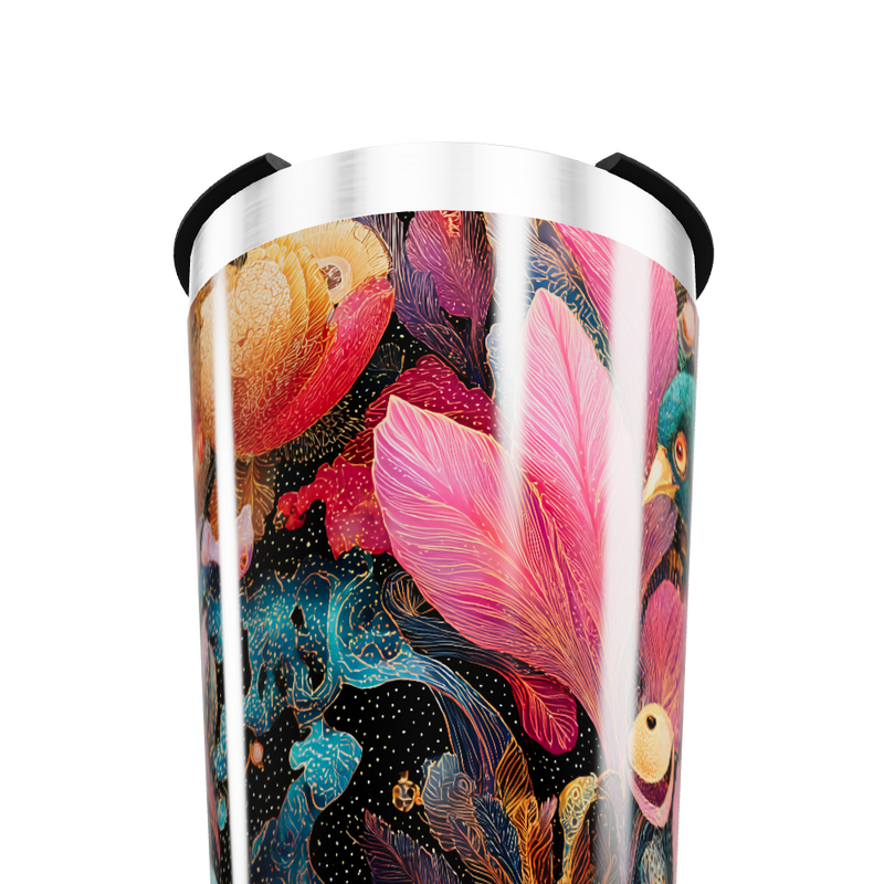 Copo Térmico - Estampa Floral Colorida