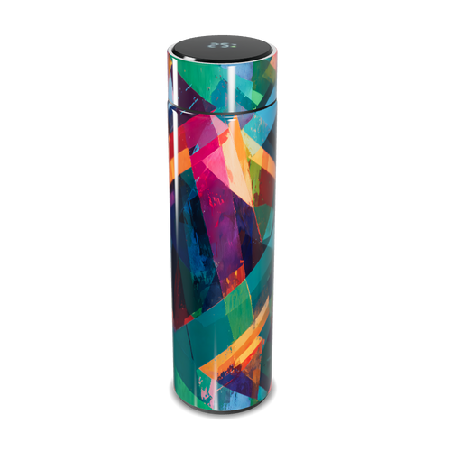 Garrafa Térmica Touch - Estampa Colorida Abstrata