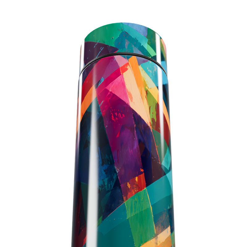 Garrafa Térmica Touch - Estampa Colorida Abstrata