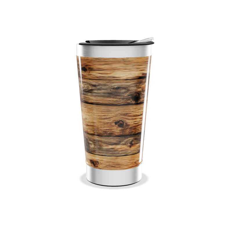 Copo Térmico - Estampa de Madeira