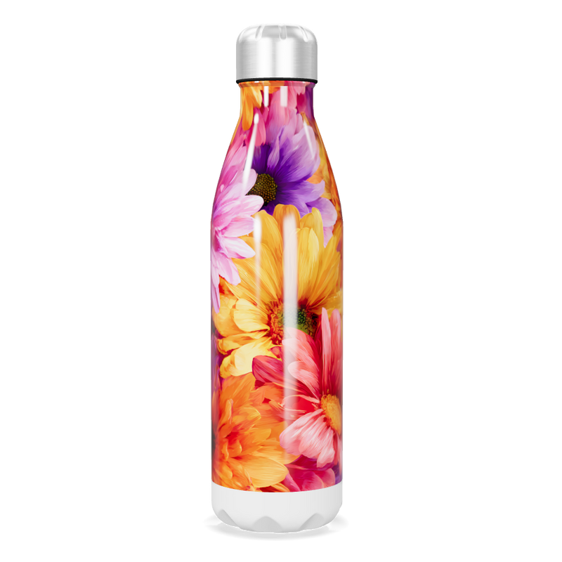 Garrafa Inox - Estampa Floral Colorida