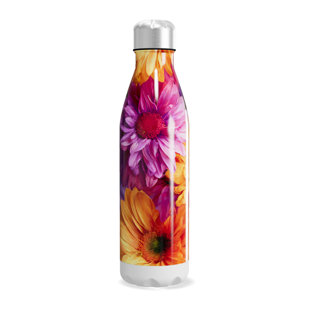 Garrafa Inox - Estampa Floral Colorida