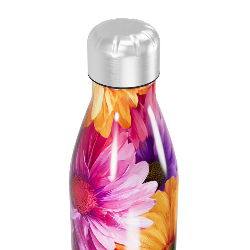 Garrafa Inox - Estampa Floral Colorida