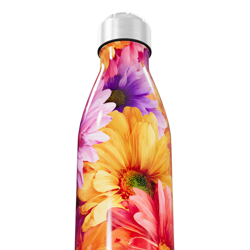 Garrafa Inox - Estampa Floral Colorida