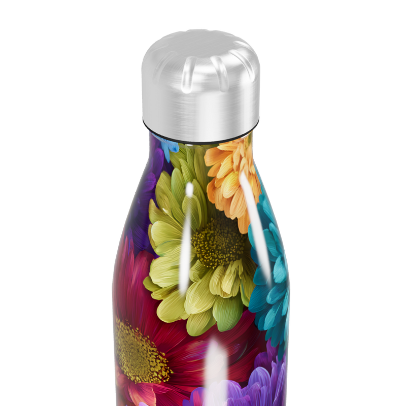 Garrafa Inox - Estampa Floral Colorida