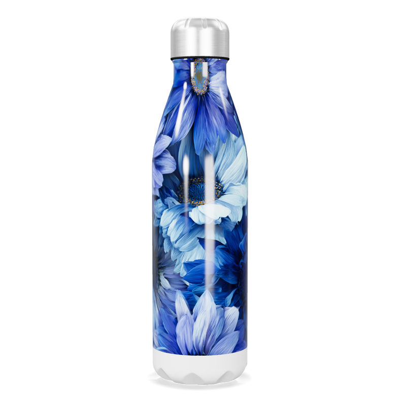 Garrafa Inox - Floral Azul 500ml