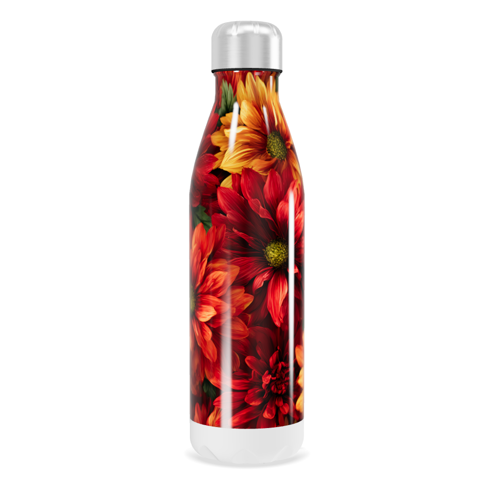 Garrafa Inox - Floral vibrante colorida