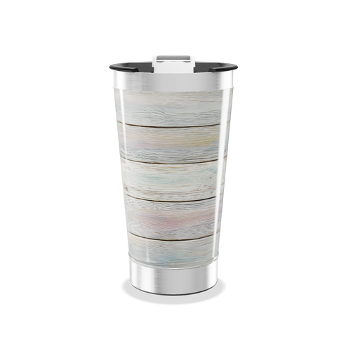 Copo Térmico - Madeira Rústica Aquarela