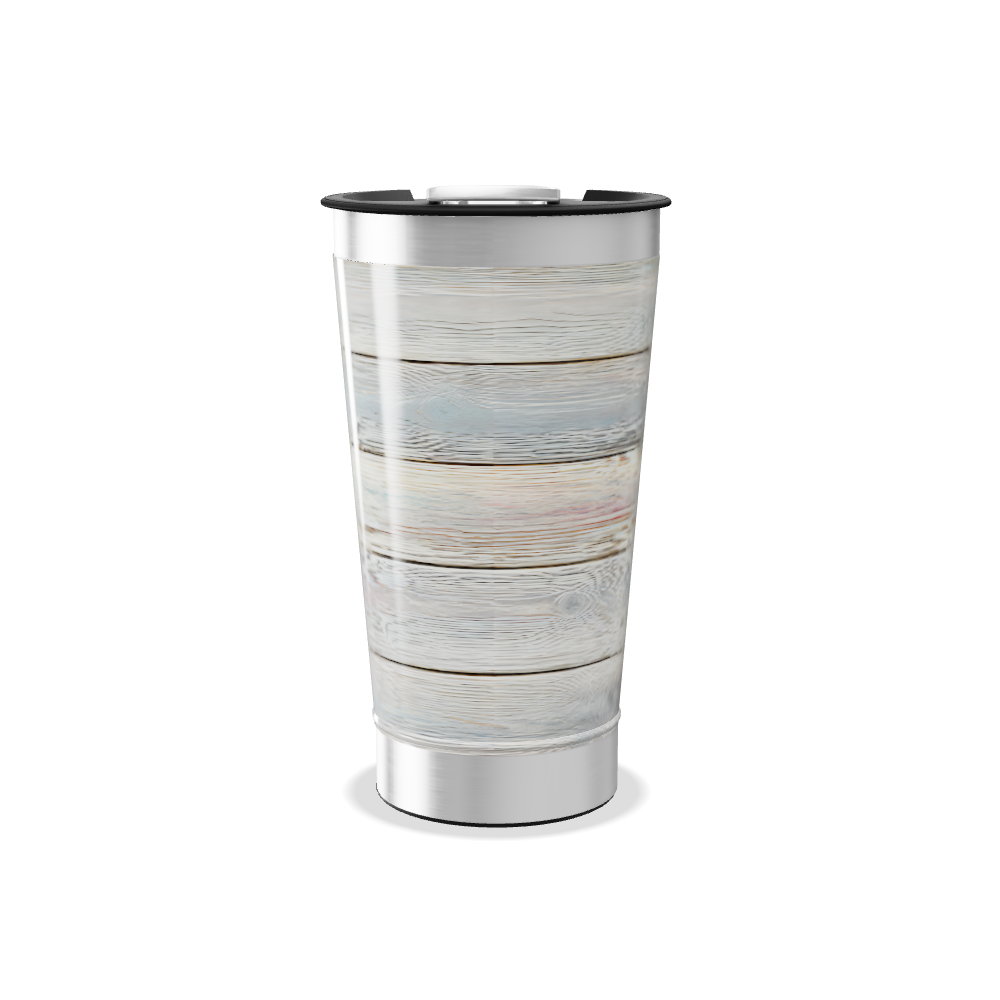 Copo Térmico - Madeira Rústica Aquarela