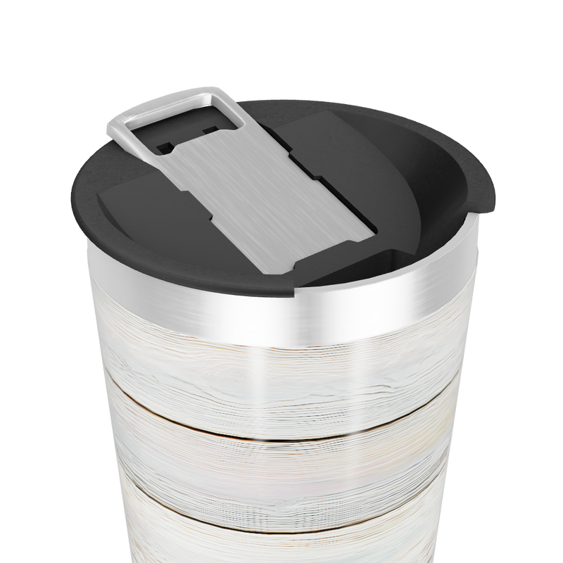 Copo Térmico - Madeira Rústica Aquarela