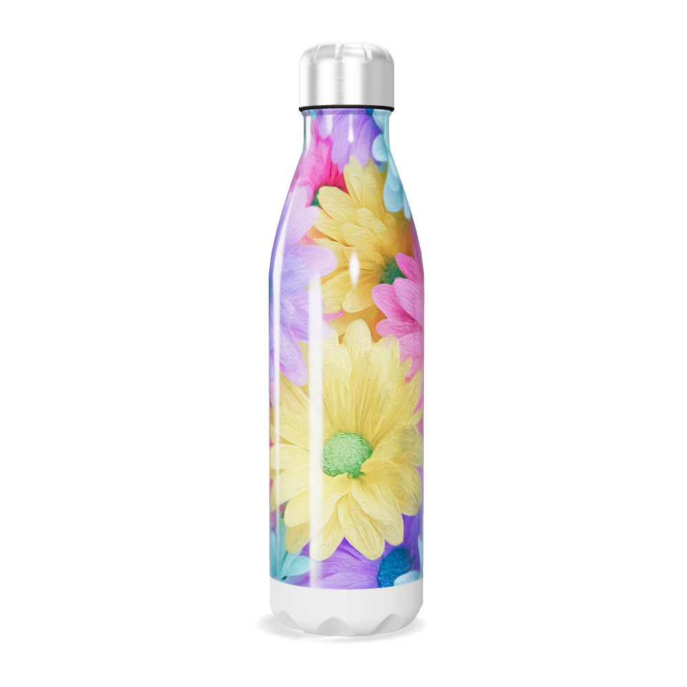Garrafa Inox Flores Coloridas