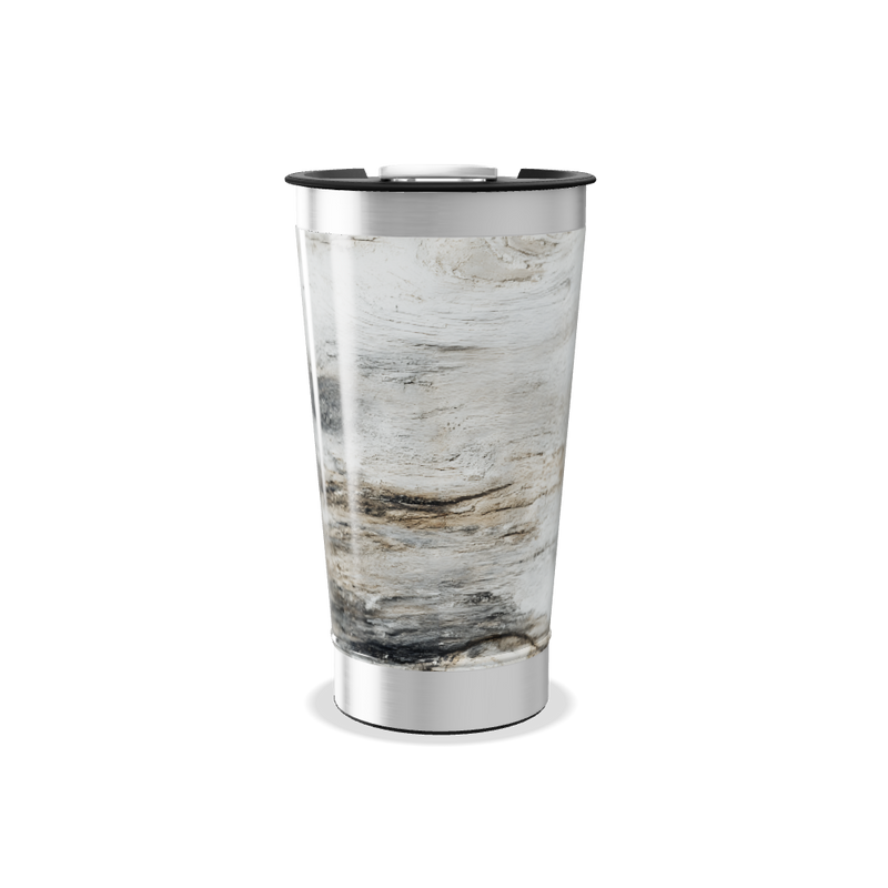 Copo Térmico - Mármore Branco Inox