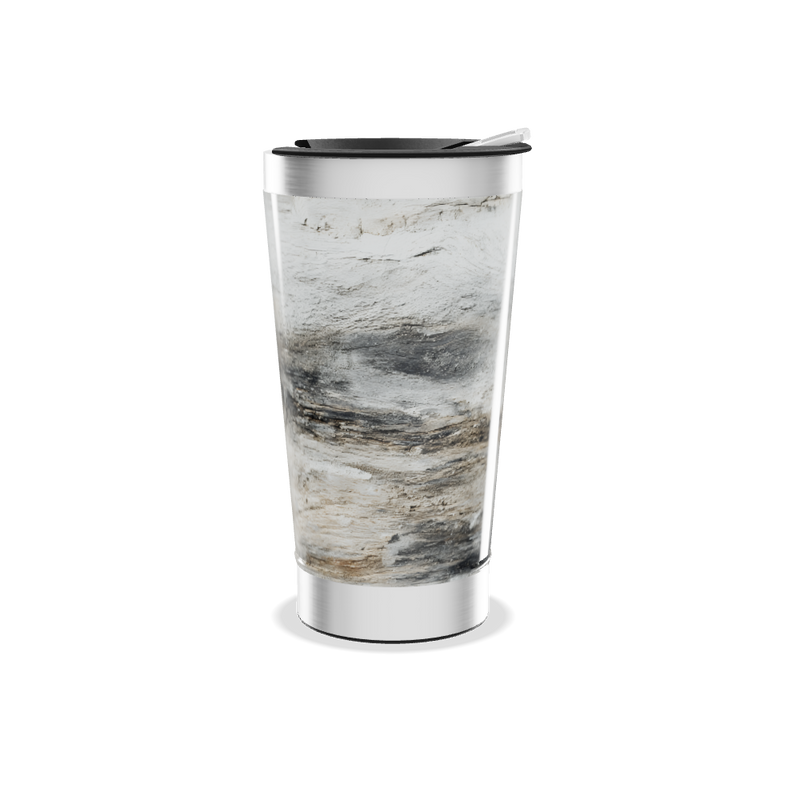 Copo Térmico - Mármore Branco Inox