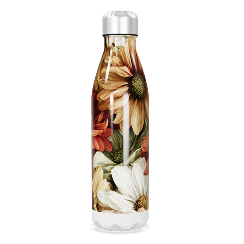 Garrafa Inox - Flores coloridas